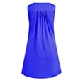thumbnail image 2 of Nouvelle Robe Décontractée à Manches Courtes et Col Rond pour Femmes, Plissée, Couleur Unie, Sans Manches, Ample, Grande Taille, 2 of 2