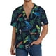 thumbnail image 1 of Fotbe Dinosaur Camisa Estampada de Manga Corta para Hombre, Casual de Verano, Estilo Playero, Sin Arrugas-Large, 1 of 5