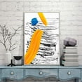 thumbnail image 3 of IDEA4WALL Framed Canvas Wall Art Brush Color Paint Strokes, 3 of 4