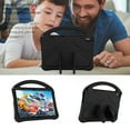 thumbnail image 4 of Dteck Case for Lenovo Tab M10 (TB-X605F) 10.1 Inch, Lenovo Tab P10 10.1" (TB-X705F /TB-X705L),Shockproof EVA Foam Kids Friendly Handle Lightweight Protective Shell Back Cover With Kickstand,Black, 4 of 6