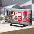 thumbnail image 1 of YAOMOBB Automatic Half-brightness Function Alarm Clock LED Alarm Clock Digital Display Adjustable Brightness Clear Numbers Modern Alarm Clock for Home and Office Decor, 1 of 6