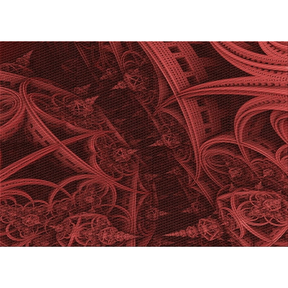Ahgly Company Indoor Rectangle Patterned Maroon Red Area Rugs, 2' x 3'
