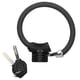 thumbnail image 1 of Mini candado de anillo para bicicleta, candado antirrobo para cable de bicicleta, accesorio reflectante de aleación de zinc (negro mate reflectante), 1 of 8