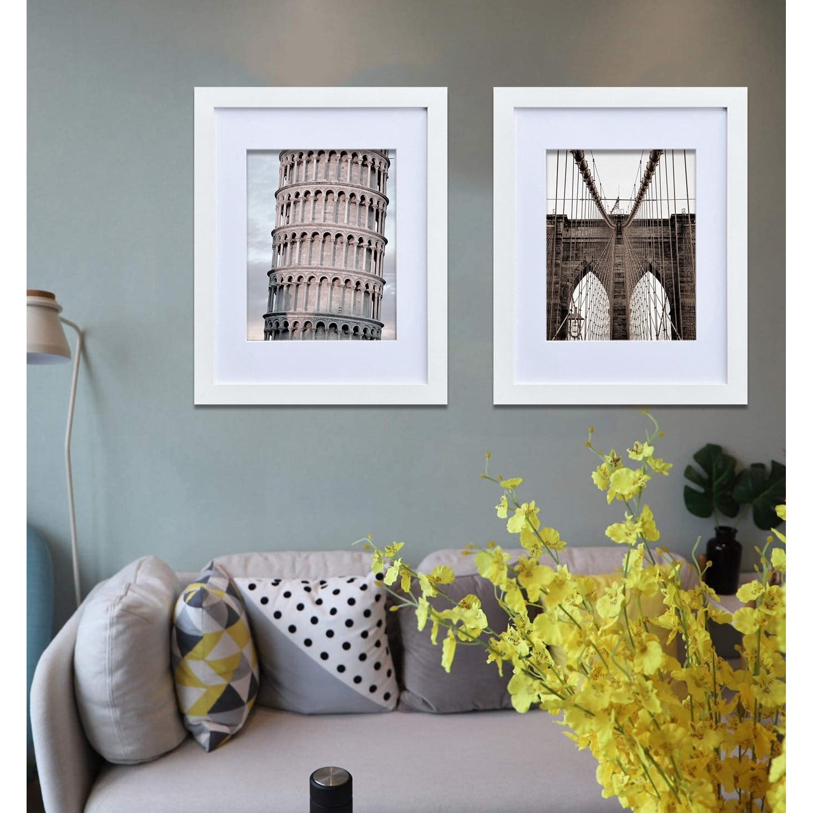 Picture Frame MDF White 11*14" Wall Mount & Tabletop Display, Pack of 2