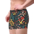 thumbnail image 2 of Fotbe Mushrooms And Flowers Calzoncillos Tipo Boxer con Bolsa de Soporte Total para Hombre, X-Temp Fresco, Transpirable y de Secado Rápido-Medium, 2 of 5