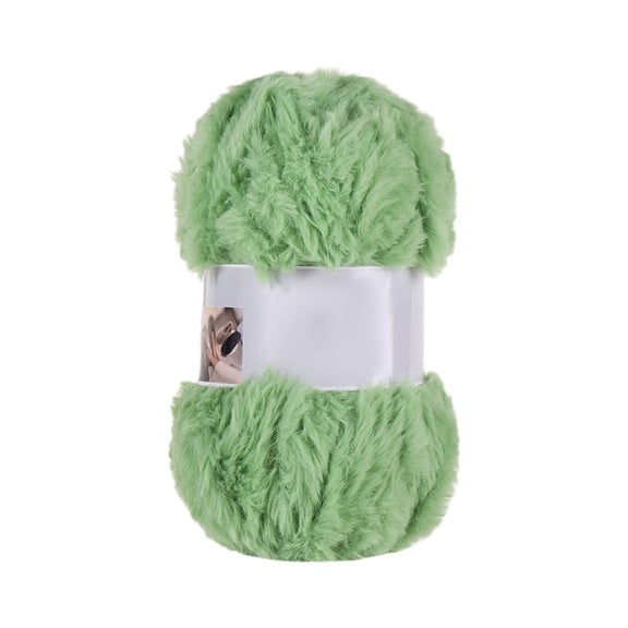 Soft Chunky Fluffy Fuzzy Faux Fur Yarn for Crocheting - Eyelash Furry Yarn for Knitting Blankets, Scarves and Sweaters, Eyelash Yarn for Crochet & Knitting 67 Yards Per Roll