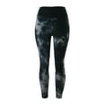 thumbnail image 4 of YUEHUA Women's Tie-Dye Honeycomb Yoga Leggings, Tummy Control Butt Lifting Pants, Stretchy Compression Workout Tights for Casual, 4 of 7
