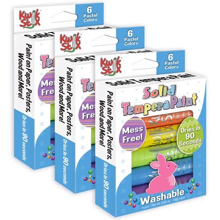 UPC: 0194629120888 | Kwik Stix Tempera Paint Sticks Easter Edition  Pastel Colors  6 Per Pack  3 Packs