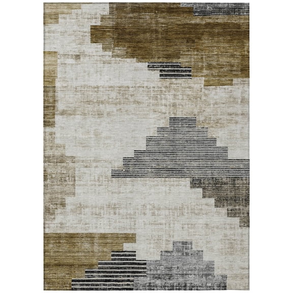 Dalyn Rugs Machine Washable Indoor/Outdoor Chantille Brown 2'6" x 3'10" Rug