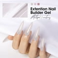 thumbnail image 4 of Gellen Builder Nail Gel, 4 Colors Nail Extension Gel Set Gray, Nude Brown, Nude Red, Light Purple Hard Gel Builder Nail Extension for Nail Art, 4 of 9