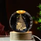 thumbnail image 2 of Lámpara de bola de cristal con forma de Papá Noel y galaxia, luz LED nocturna USB, decoración navideña 2024 para el hogar, regalo de Año Nuevo, 2 of 5