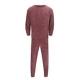thumbnail image 1 of Designer Stylish Home Clothes Suit Fall Winter Unisex Matching Pyjamas Flannel Nightgown, 1 of 6