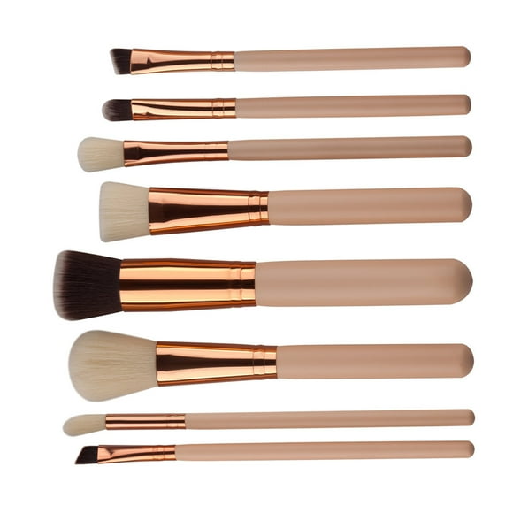 8Pcs Mini Cosmetic Eyebrow Eyeshadow Brush Makeup Brush Sets Kits Tools Bronzer Brush