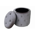 thumbnail image 2 of Hometrends  Tufted Storage Ottoman, 2 of 3