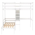 thumbnail image 6 of Veryke Twin Over Full Wood Folding Loft Bunk Bed with Corner Desk, Convertible to Square Seat, 6 of 7