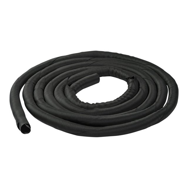 StarTech.com 15 Pieds (4.6m) Cable Management Sleeve, Flexible Coil Cable Wrap, 1-1.5 Pouces diameter Expandable Sleeve, Polyester Cord Manager/Protector/Concealer, Black Trimmable Cable Organizer 15 Pieds (4.6m) - Cache-Câbles et Fils (WKSTNCM2) - Cache-Câbles - Noir - -