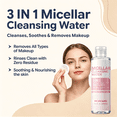 thumbnail image 4 of Makeup Remover 3 in 1 Micellar Cleansing Water Face Eyes Lips All Skin Types 10.14 fl oz 2 Pack, 4 of 8