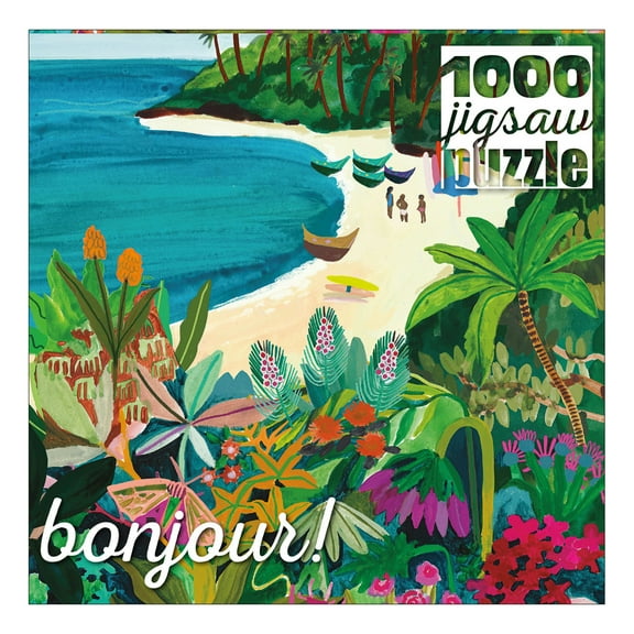 Buffalo Games Bonjour Beach Butterfly 1000-Piece 26.75 x 19.75-inch Interlocking Jigsaw Puzzle for Adults Ages 14