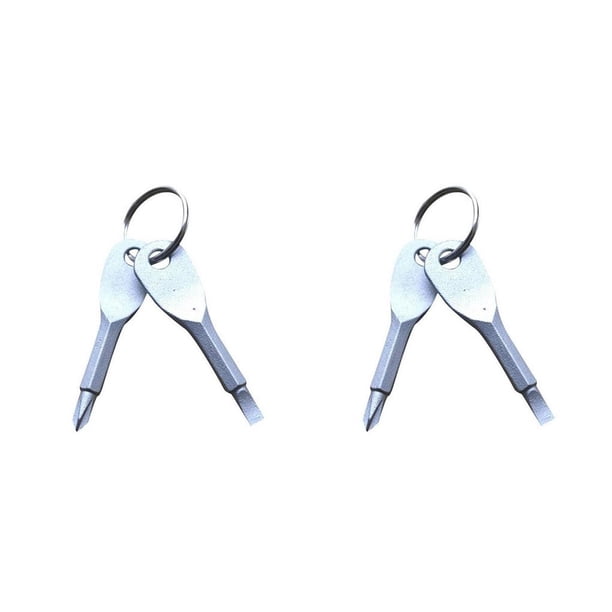 Herramienta de reparación Mini bolsillo Yuarrent destornillador Phillips Portátil llavero acero inoxidable