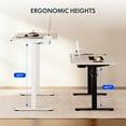 thumbnail image 4 of FLEXISPOT 55" x 28" Home Office Electric Height Adjustable Standing Desk Memory Programmable Presets Computer Desk White, 4 of 11