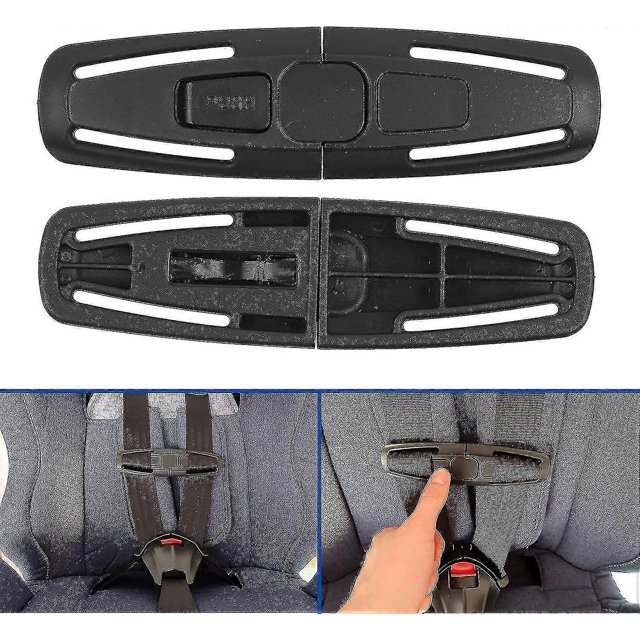 Child Car Seat Restraint Buckle, 2pcs Insert Through Seat Belt, For Removable Seat Belts Only, Seat Belt Clip, Anti-trip Protection