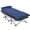 Stripe bed +Blue pad, variant on NAIZEA 75" Folding Bed Cot for Adults, Portable Sleeping Cot Guest Bed with Mattress, Heavy Duty Outdoor Camping Cots with Carry Bag