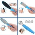 thumbnail image 2 of Lima para pies 8 en 1 para eliminar callos, raspador de callos de acero inoxidable, cepillo para callos para el cuidado de los pies, juego de herramientas para pedicura, peeling anticallos, 2 of 5