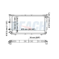 REACH 41-1183 Radiator for Subaru Legacy 1990-1994, Automotive Radiator Replacement Part