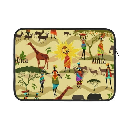 Vsdgher Ethnic African Laptop Sleeve Water-Resistant Protective Computer Cover Carrying Case Bag Compatible Protective Case-13 inch