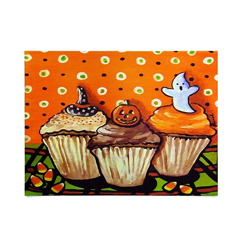 Society6 Halloween Cupcakes by Renie Britenbucher Art Print