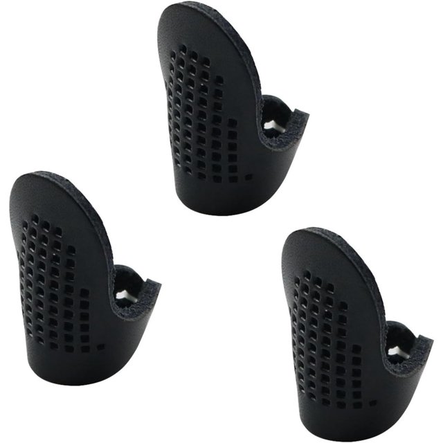 PinesC 3PCS Leather Sewing Thimble Sewing Thimble for Sewing Finger Protector