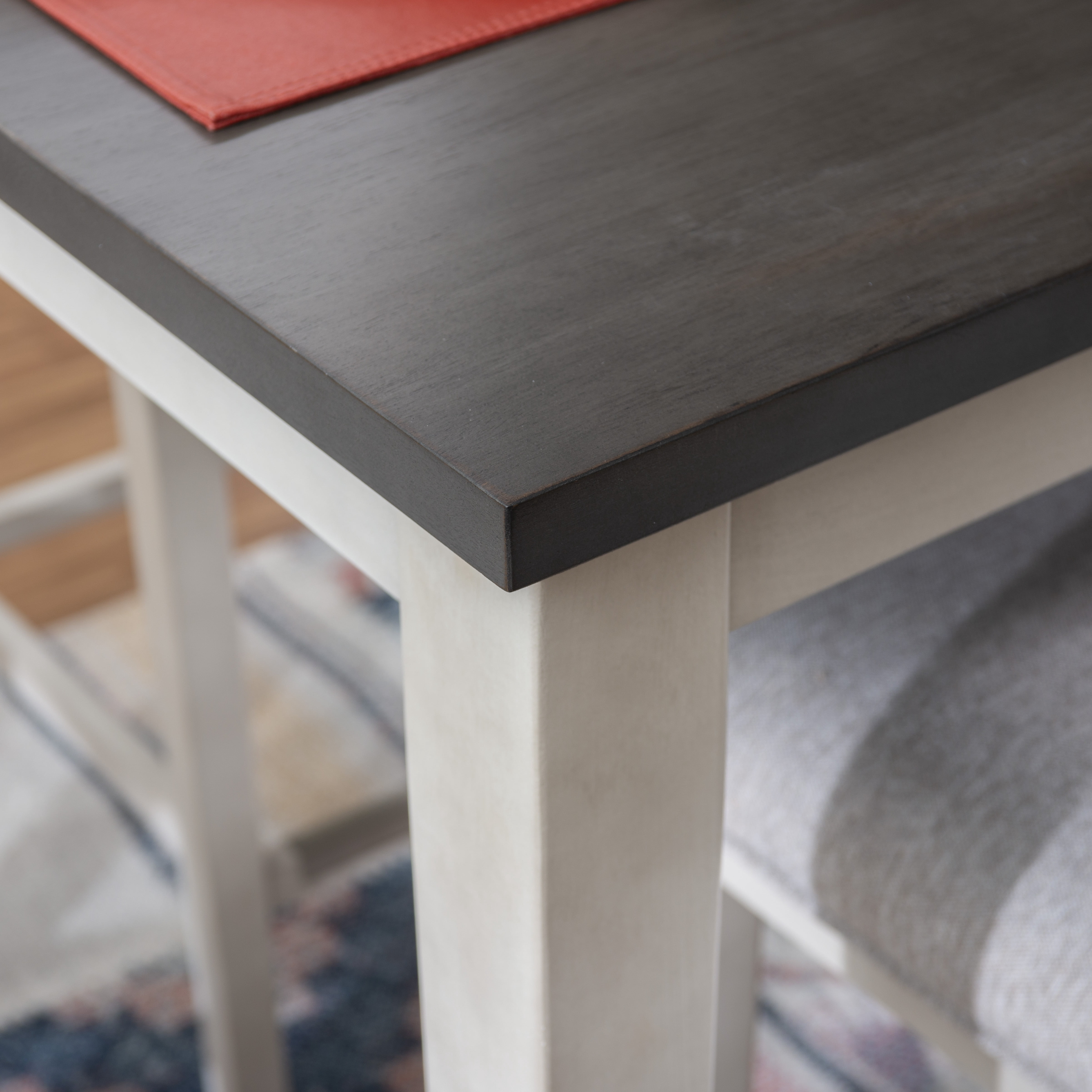 Powell Drew Counter Height Dining Table, White
