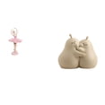 thumbnail image 1 of Estatua de la bailarina,Estatua de niña de ballet Escultura de niña de resina Artesanía,Figura de bailarina para decoración de escritorio,sujetalibros decorativos,Sujetalibros decorativos, 1 of 8