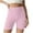 Pink, variant on Ashirexll Biker Shorts Women, Athletic Shorts for Women, Fashion Solid Color Seamless Elastic Waist Lift Buttocks Tight Fitting Abdomen Yoga Shorts