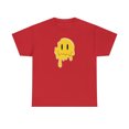 thumbnail image 2 of Dripping funny smiley emoji graphic t shirt Unisex Heavy Cotton Tee, 2 of 8