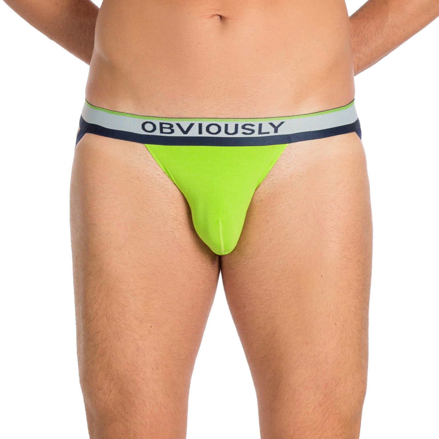 Men's Obviously Primeman Jockstrap (Lime, Medium)