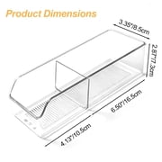 Tea Bag Organizer, Tea Bag Holder Box Storage Bin, Clear Tea Packet Plastic Drawer, Sugar Packet, Coffee, Condiment, Tea Spice Bag Holder for Kitchen Cabinet, Countertop, Fridge