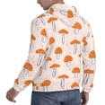 thumbnail image 6 of Balery Mushrooms Pattern Mens Hoodie Kangaroo Pocket Hoodie Pullover Hooded Sweatshirt Ideal for Daily Wear Travel and Home-3X-Large, 6 of 7