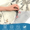 thumbnail image 3 of Yayeee Kitchen Curtains Tier Pair Light Filtering 27"x36" Rod Pocket Short Cafe Window Panel, Beige Birds, 3 of 7