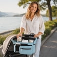 thumbnail image 7 of Aaihamo Universal Stroller Organizer, Hanging Portable Storage Bag with 2 Cup Holders Detachable Wrist Shoulder Strap, Durable Stroller Pouch for Umbrella Pet Stroller, 7 of 7