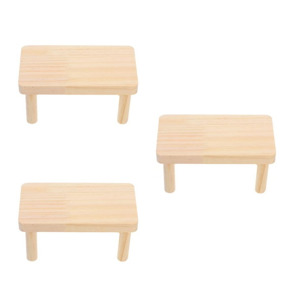 FRCOLOR Masteelf 3pcs Wooden Hamster Playground Platform for Small Pets INCLUDING Climbing and Standing Areas