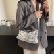 thumbnail image 5 of Hobo Bag Satchel Monedero Bolso Mujer Color Sólido PU Cuero, 5 of 9