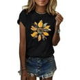 thumbnail image 1 of T-shirt à Manches Courtes Imprimé Col Rond Mode pour Femmes Chemise Décontractée Ample, 1 of 1