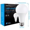 thumbnail image 6 of 2 Pack A21 3 Way LED Bulb, 3-way Light Bulbs, E26 Base for Table Lamp, Bedside Lamp, 5000K Daylight, 6 of 7