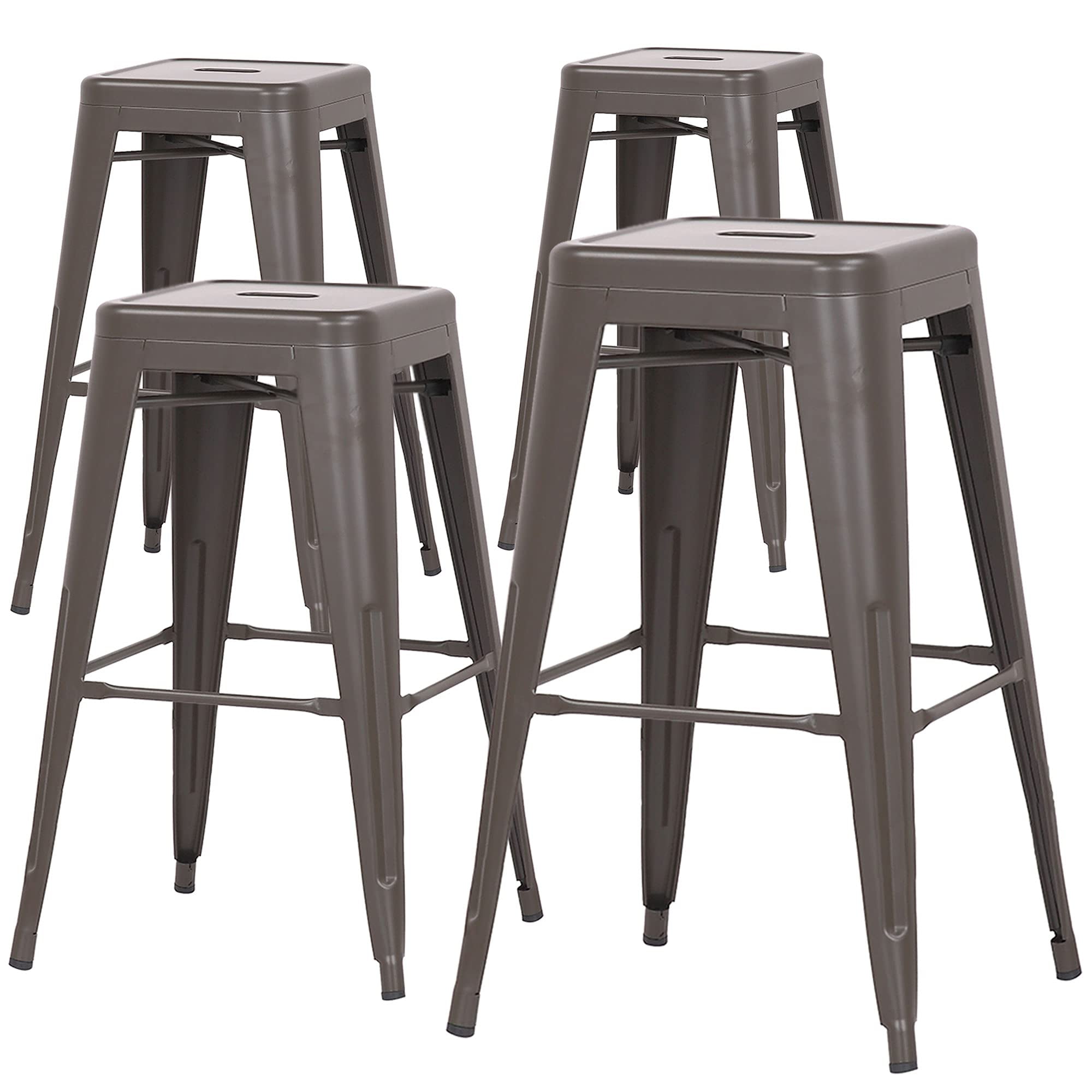 Bronte Living 30 inch Bar Height Modern Metal Bar stool Tolix Style