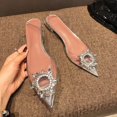 thumbnail image 4 of 2024 Chaud Paillettes Strass Femmes Pompes Cristal PVC d'Été Chaussures de Dame Transparentes Talons Hauts Parti Chaussures de Bal FGS, 4 of 6