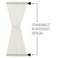 thumbnail image 5 of VHC Brands Tobacco Cloth Antique White Door Panel Curtain Rustic Farmhouse Cotton for Patio Side Door 72x40, 5 of 8