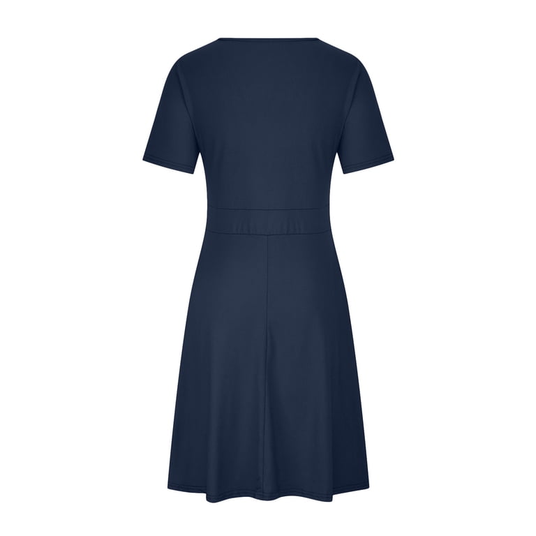 slim fit dress slacks Shop Navy Blue Off-Shoulder Fit & Flare Bustier Dress - for Women | OUTZIDR