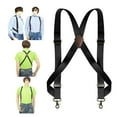 thumbnail image 3 of serony Mens Cintre Crochet Pivotant X Élastique en Forme 1,4" de Large Bretelles Réglables Noir, 3 of 9