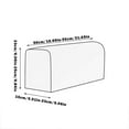 thumbnail image 3 of Armrest Covers,2 Pieces 6*9*20in Sofa Armrest Covers,Adjustable,Stretch Sofa Arm Caps,Armrest Protector,Backrest Throw,Stretch Armchair Protector,Soft Polyester Armrest Protector,Non-Slip, 3 of 8